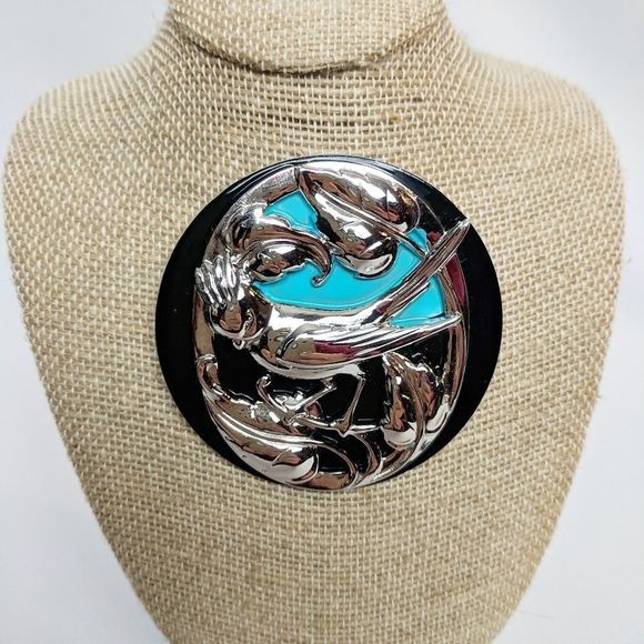 Vintage Rare Vendome Silver Bird Brooch